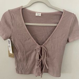 Aritzia Wilfred Free Tie Top - size XS